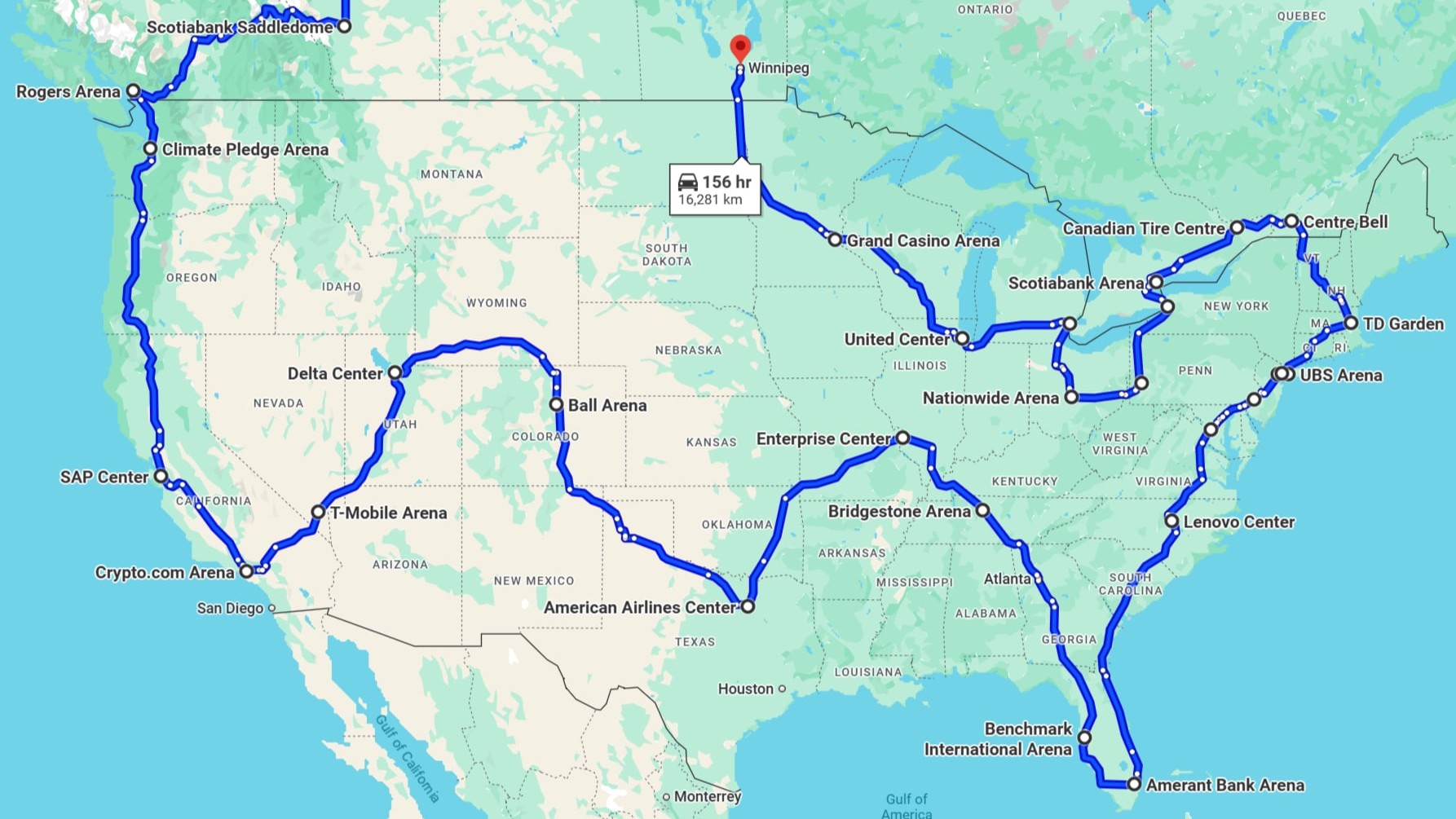Ultimate Fan Trip Routing Optimizer desktop view